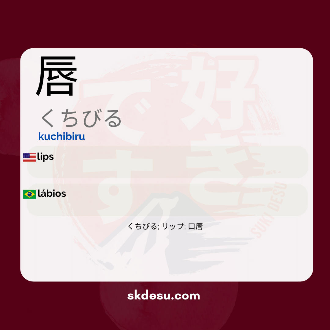  Kuchibiru Translation And Meaning In Japanese
