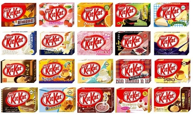 Liste der Kit Kat Aromen