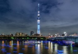 東京と日本の塔と超高層ビル