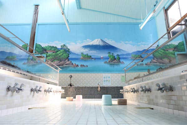 일본의 온천에서 목욕하는 방법