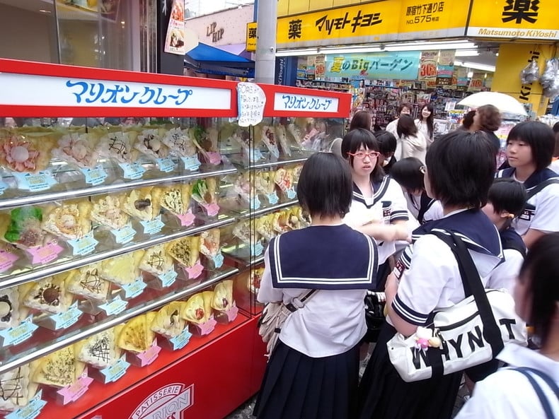 Bánh crepe ở Nhật Bản - sự tò mò và công thức