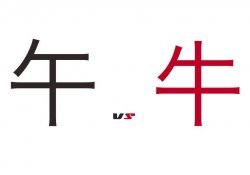 Ähnlich aussehende Ideogramme und Kanji