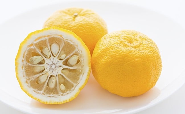 日本の柑橘系の果物-ゆず、金かん、ダイダン、スダチ