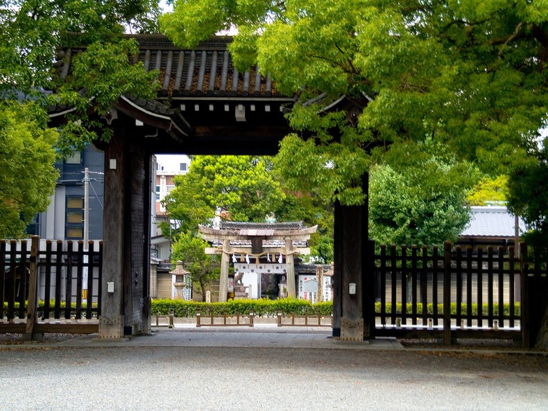 O parque e jardim do palácio imperial de kyoto