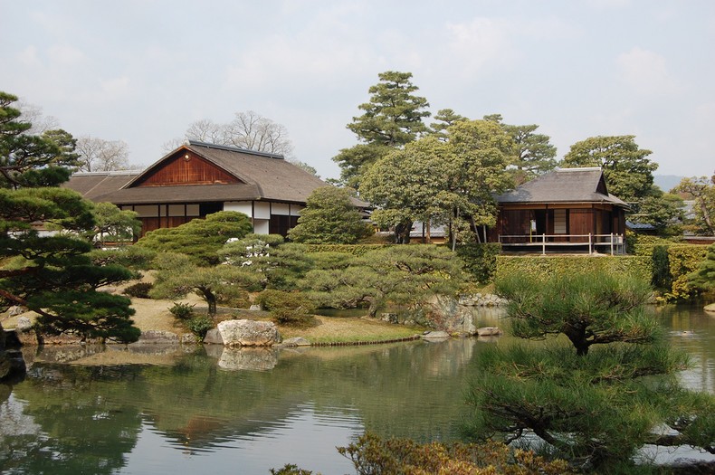The park and garden of the kyoto imperial palace