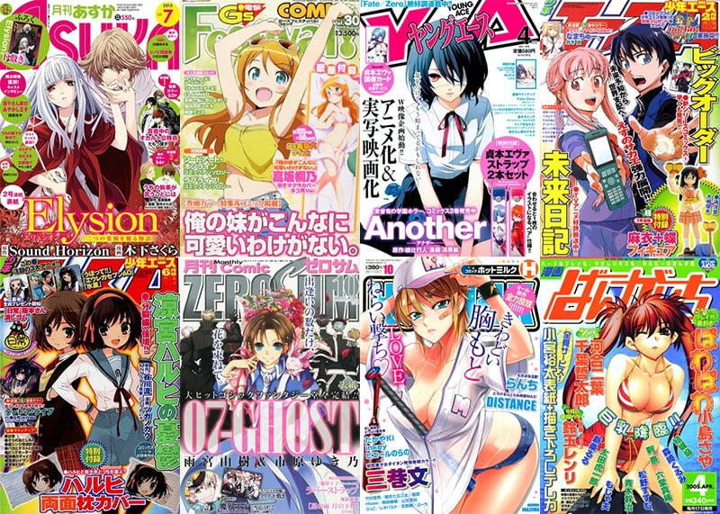 Editores y revistas de manga japoneses