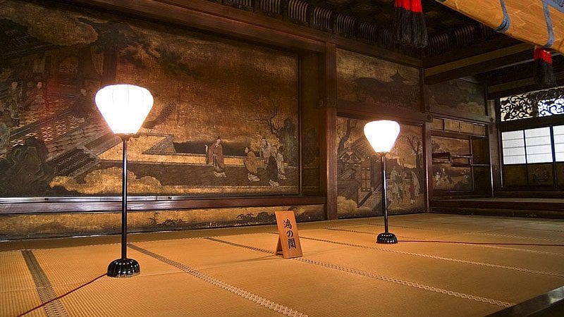 As iluminações, luminárias e lanternas tradicionais do japão, bonbori, chouchin, tourou, andon