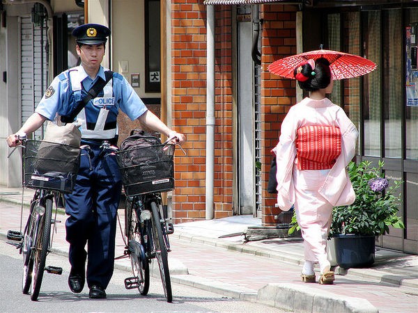 The bicycles in Japan