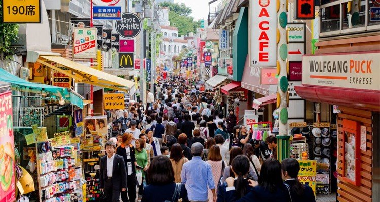 Overcrowding and increasing urban population in Japan