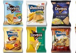 The different flavors of doritos from japan