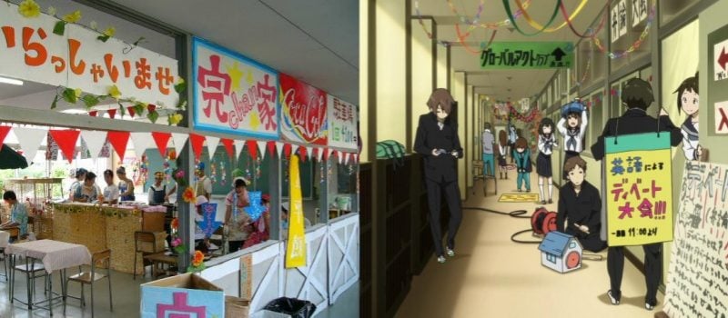Japanische Schulen gegen Anime-Schulen