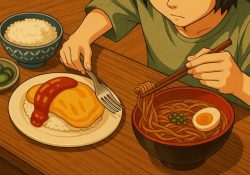 日本人は箸だけで食べるのでしょうか？フォークやナイフは使いますか？