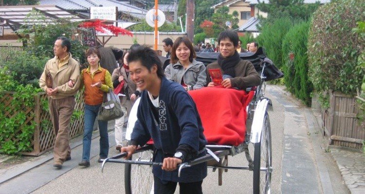 Jinrikisha - rickshaw in Japan