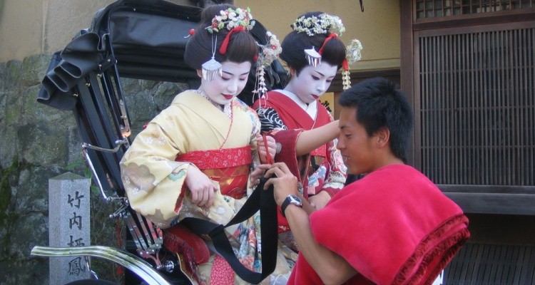 Jinrikisha - rickshaw in Japan