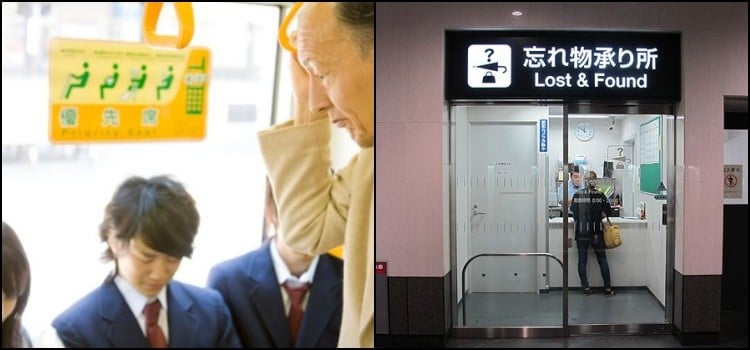 Japans Zoll und Regeln für den öffentlichen Verkehr