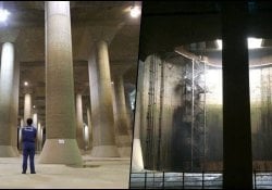 Der unterirdische Tempel der Stadt Tokio