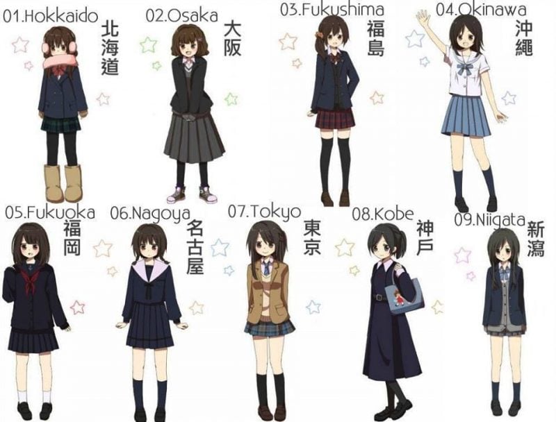 đồng phục học sinh Nhật Bản - là váy thực sự ngắn?