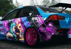 Itasha - El coche otaku con decoración de anime.