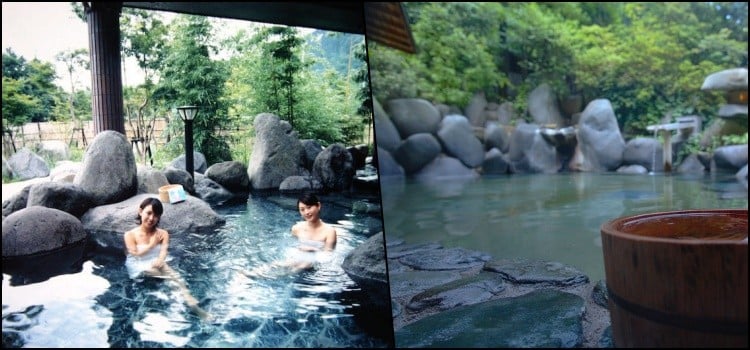 Are there any hot springs or onsen with mixed bath in japan?
