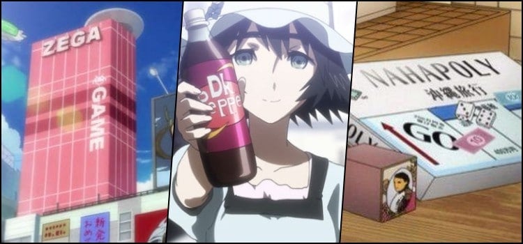 Merek dan perusahaan diparodikan di anime