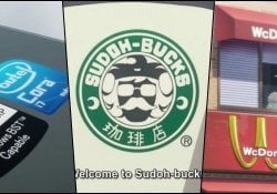 Brands and companies parodied in anime