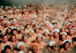 هل توجد ينابيع ساخنة أو حمامات مختلطة في اليابان؟