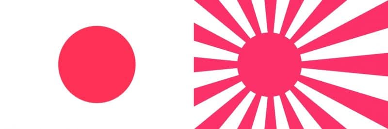 As 6 bandeiras históricas do japão