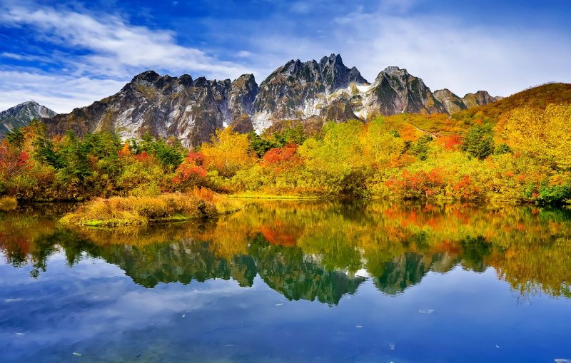 Die berühmten japanischen Alpen - hisa, kiso und akaishi