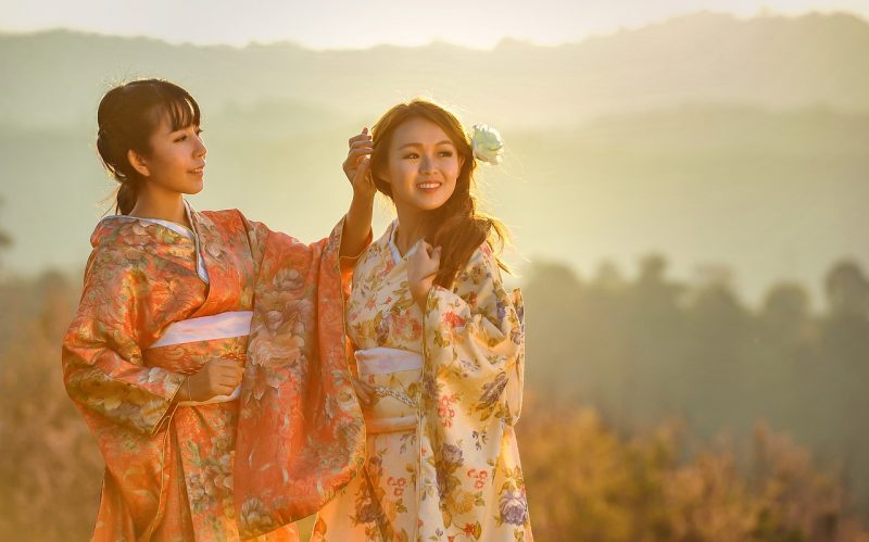 Kimono  - partes e acessórios da roupa tradicional japonesa
