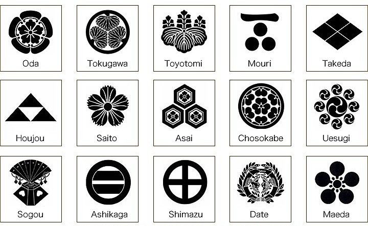 Kamon - The coats of arms of Japanese clans