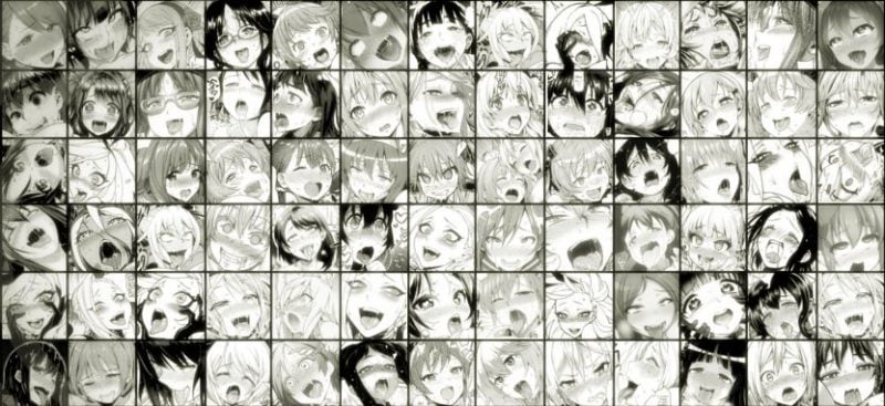 Ahegao - all about weird faces on the manga