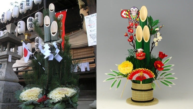 Kadomatsu - decoração japonesa de bambu