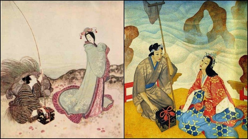 Urashima taro e otohime - conto japonês