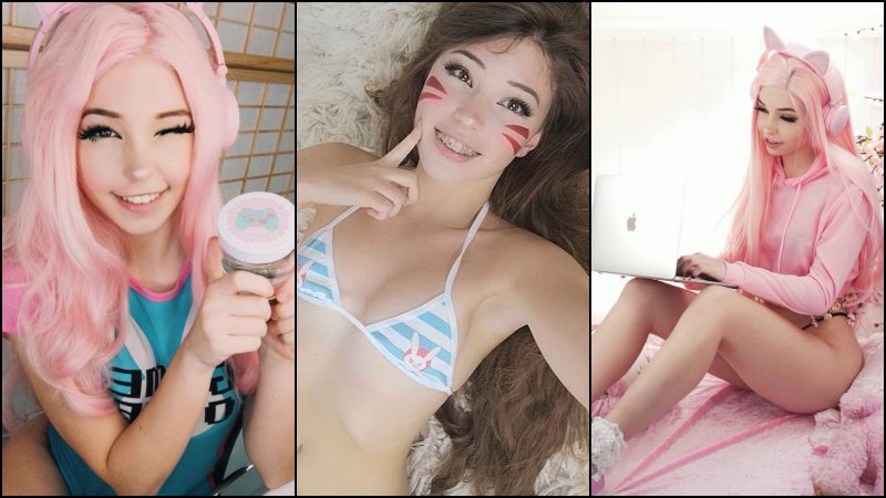 Belle delphine - ahegao y la chica del agua del baño