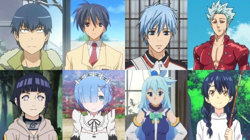 Meaning of hair colors in anime - blue