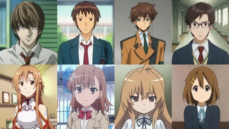 Ý nghĩa của màu tóc trong anime - nâu