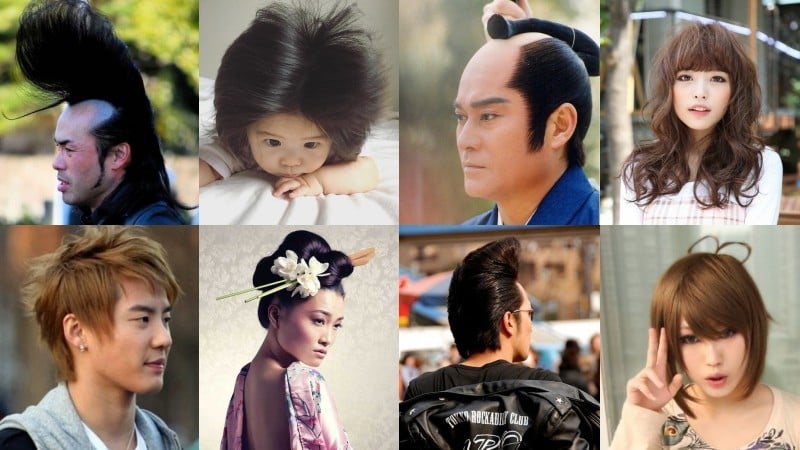 Các loại Anime tóc, kiểu tóc và Shapes - Nhật Bản