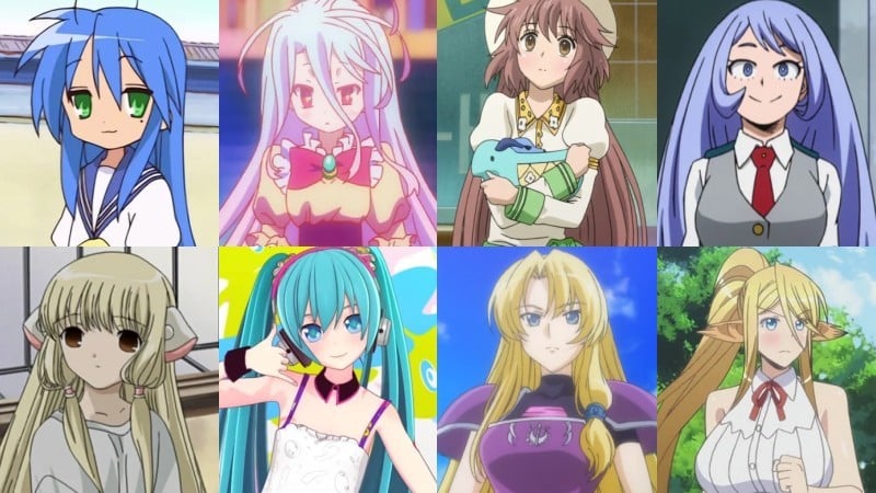 Anime hair types, hairstyles and shapes - too long rapunzeu
