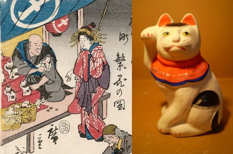 Maneki neko - japanische Glückskatze - Bedeutung und Herkunft