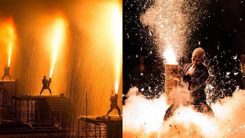 Tezutsu hanabi - traditional bamboo fires