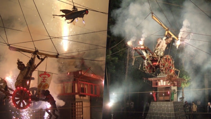Tsunamibi - fogos de artifício com marionetes