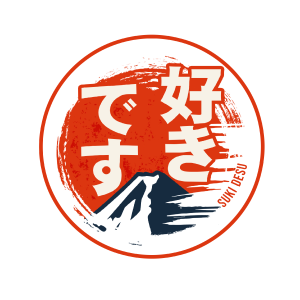 Logo suki desu final với vòng tròn không có nền