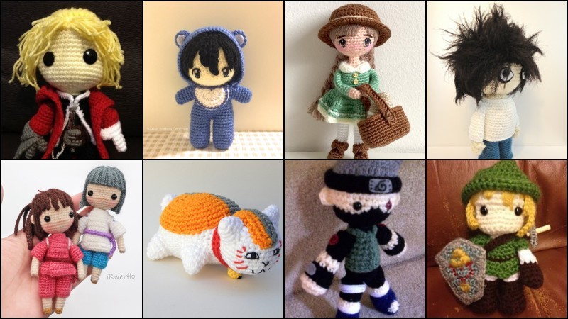 Amigurumi Crochet Doll Cute Anime Plushie Chibi Character