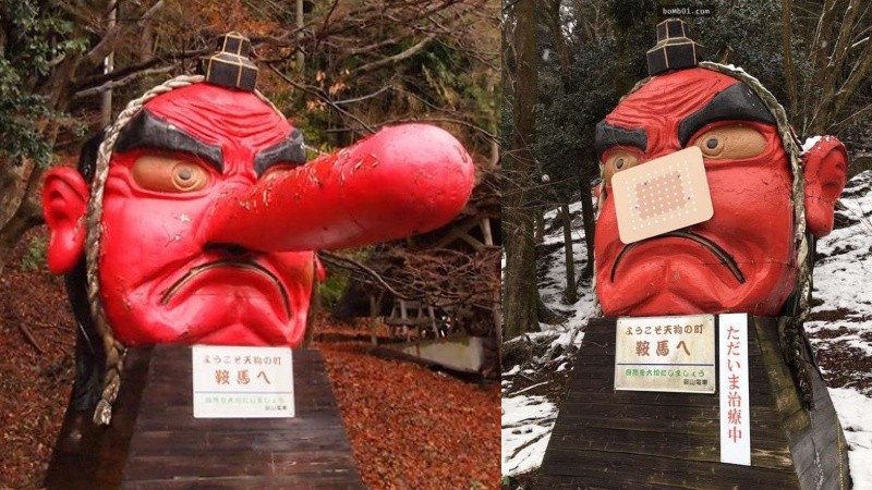 Tengu - the long-nosed goblin of the mountains.