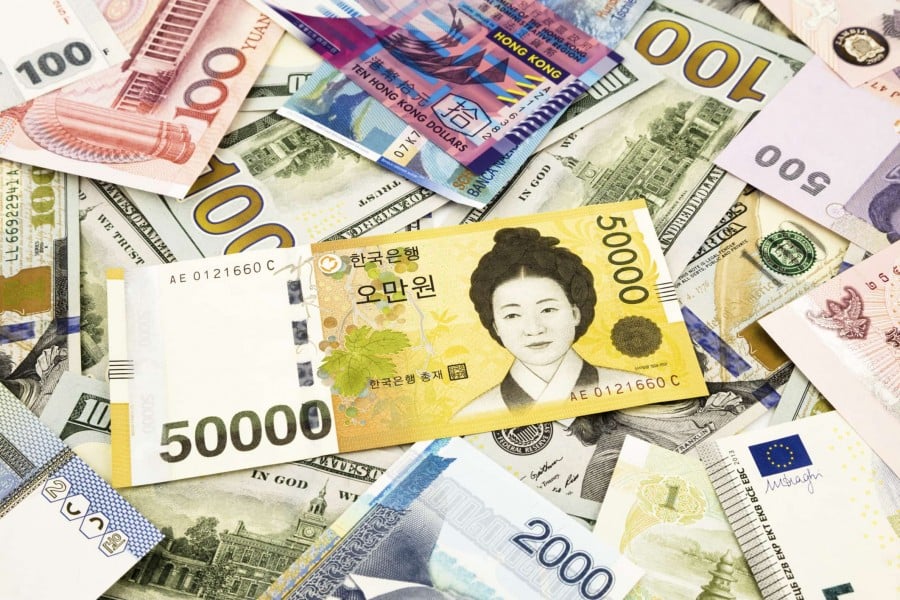Ganó - la moneda de Corea del Sur