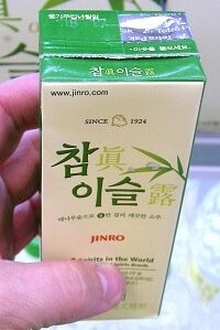 Soju en una caja