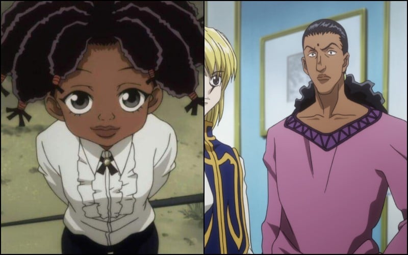 - karakter anime hitam - wanita dan pria