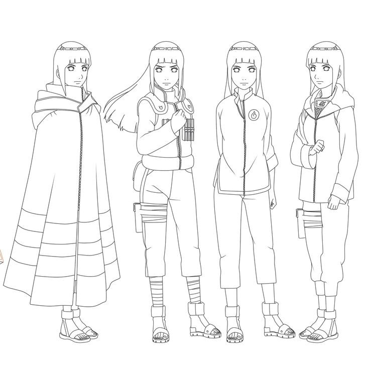 Desenho Para Colorir Naruto - Jiraiya Toad, Hinata Hyuga e mais