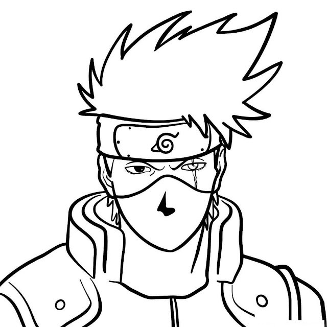 Como Desenhar o Kakashi Hatake de Naruto Shippuden e Boruto 