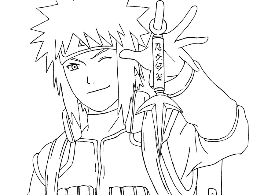 Minato Naruto e Boruto para colorir - Imprimir Desenhos